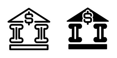 Banka simgesi şablon tasarımı