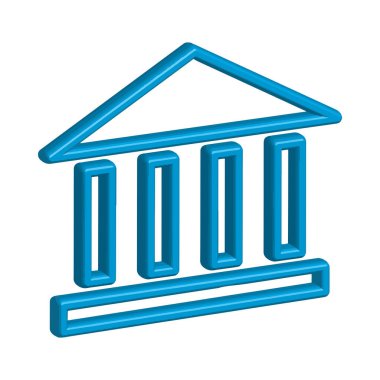 Banka simgesi şablon tasarımı