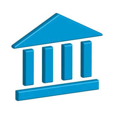 Banka simgesi şablon tasarımı