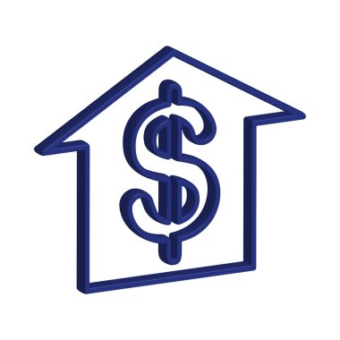 Banka simgesi şablon tasarımı