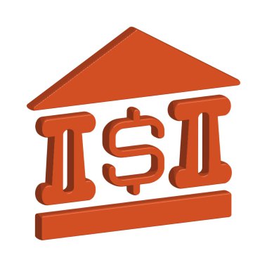 Banka simgesi şablon tasarımı