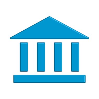 Banka simgesi şablon tasarımı