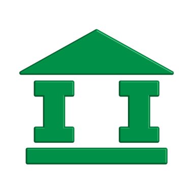 Banka simgesi şablon tasarımı