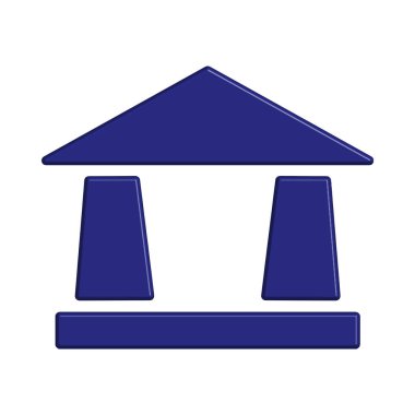 Banka simgesi şablon tasarımı