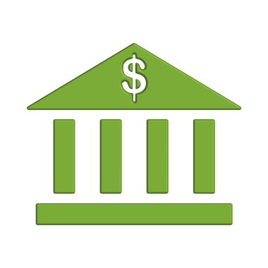 Banka simgesi şablon tasarımı