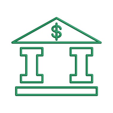 Banka simgesi şablon tasarımı