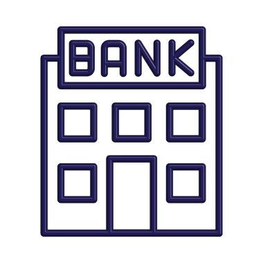 Banka simgesi şablon tasarımı