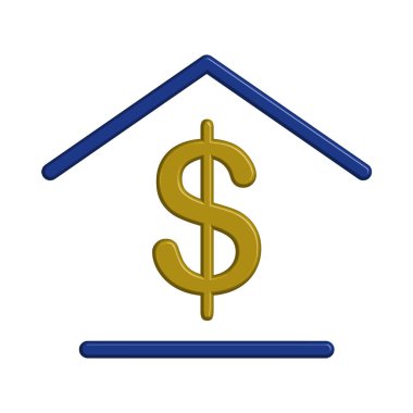 Banka simgesi şablon tasarımı