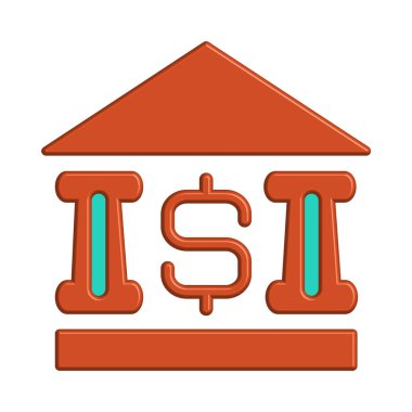 Banka simgesi şablon tasarımı