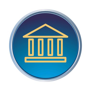 Banka simgesi şablon tasarımı