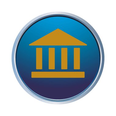 Banka simgesi şablon tasarımı