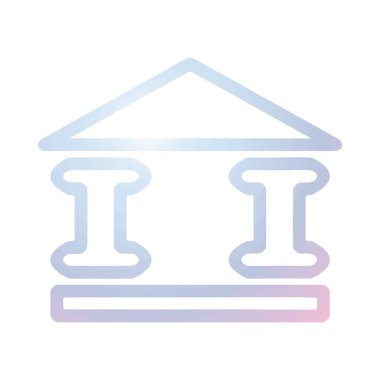 Banka simgesi şablon tasarımı