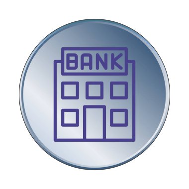 Banka simgesi şablon tasarımı