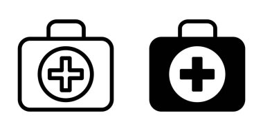 İlk yardım çantası simgesi şablonu