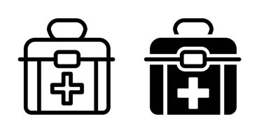 İlk yardım çantası simgesi şablonu