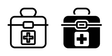 İlk yardım çantası simgesi şablonu