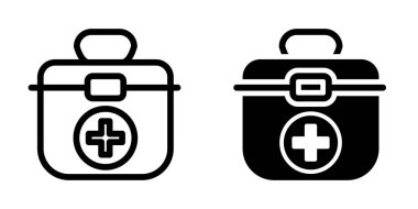 İlk yardım çantası simgesi şablonu