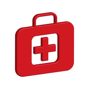 İlk yardım çantası simgesi şablonu