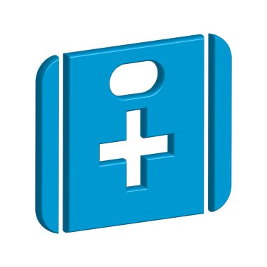 İlk yardım çantası simgesi şablonu