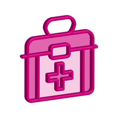 İlk yardım çantası simgesi şablonu