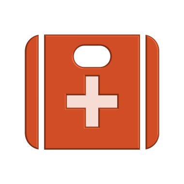 İlk yardım çantası simgesi şablonu