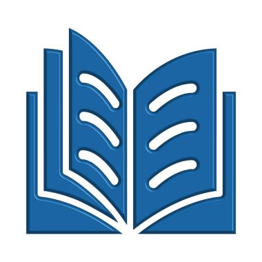 Kitap simgesi şablonunun İllüstrasyon Vektörü grafiği