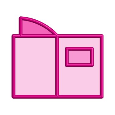 Kitap simgesi şablonunun İllüstrasyon Vektörü grafiği