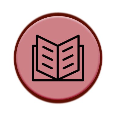 Kitap simgesi tasarım şablonu