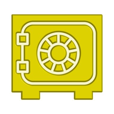 Güvenli kutu simgesi şablonu