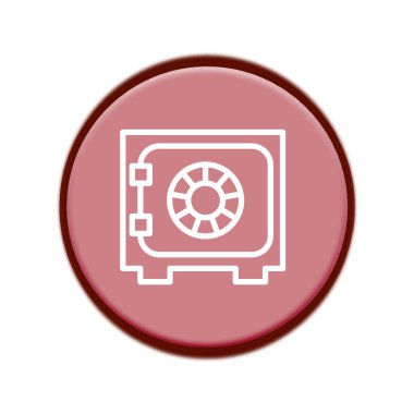 Güvenli kutu simgesi şablonu