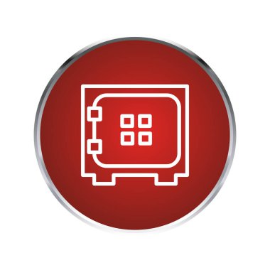 Güvenli kutu simgesi şablonu