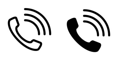 Telefon simgesi şablonunun illüstrasyon vektörü grafiği