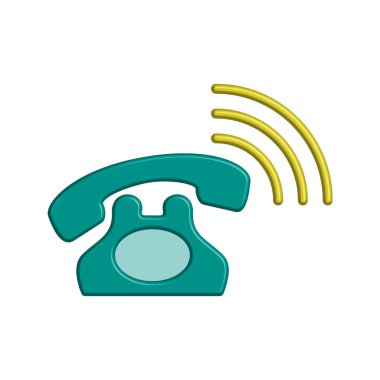 Telefon simgesi tasarım şablonu