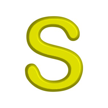 Alfabe simgesi dizayn şablonu