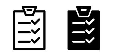 Kontrol listesi simgesi tasarım şablonu