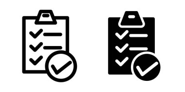 Kontrol listesi simgesi tasarım şablonu