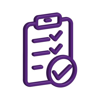 Kontrol listesi simgesi tasarım şablonu