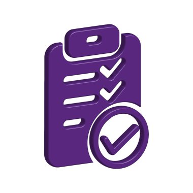 Kontrol listesi simgesi tasarım şablonu