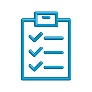 Kontrol listesi simgesi tasarım şablonu