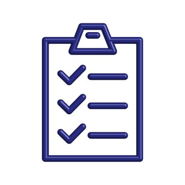 Kontrol listesi simgesi tasarım şablonu