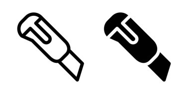 Kesici simgesi tasarım şablonu