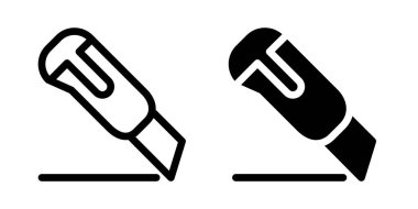 Kesici simgesi tasarım şablonu