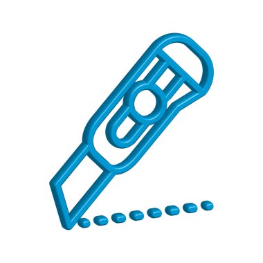 Kesici simgesi tasarım şablonu