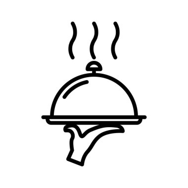 El ve Tepsi simgesi tasarımı 