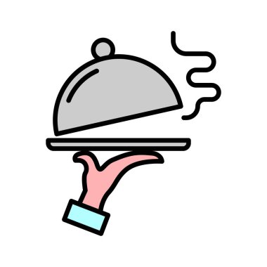 El ve Tepsi simgesi tasarımı 