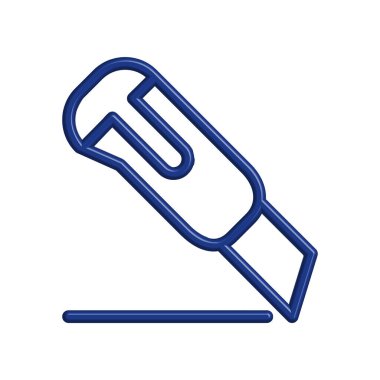 Kesici simgesi tasarım şablonu