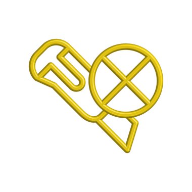 Kesici simgesi tasarım şablonu