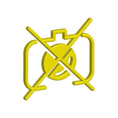 Kamera simgesi tasarım şablonu