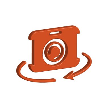 Kamera simgesi tasarım şablonu