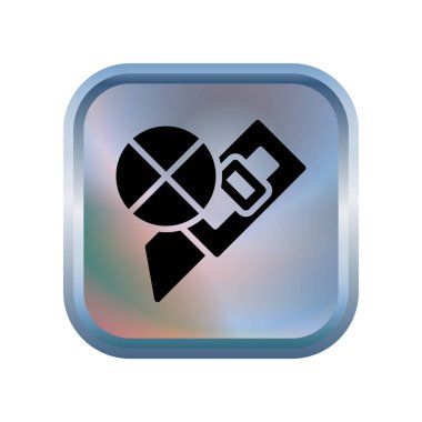 Kesici simgesi tasarım şablonu